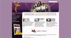 Desktop Screenshot of christianleadershipinst.org